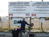 PJ at the USA/Canada border.