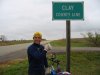 pJ always knew that Clay County would be in Kansas.  Clay County Border, Kansas